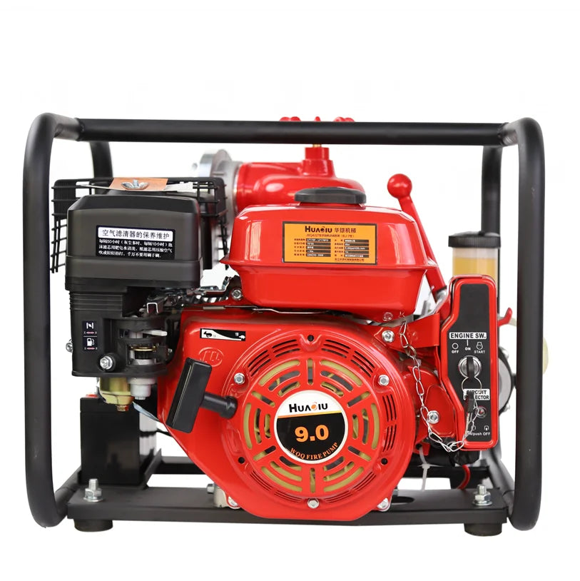 quality safety equipment 9hp portable petrol fire fighting gasoline water pump