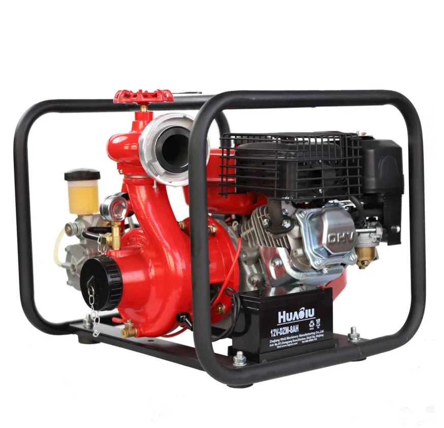 quality safety equipment 9hp portable petrol fire fighting gasoline water pump