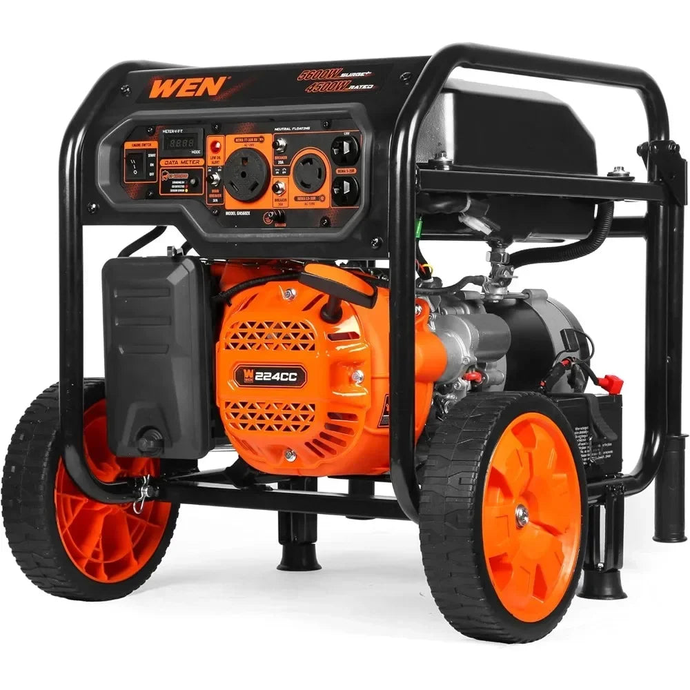 5600-Watt Portable Generator, Electric Start, 224cc, Transfer-Switch and RV-Ready with CO Shutdown Sensor (GN5602X)