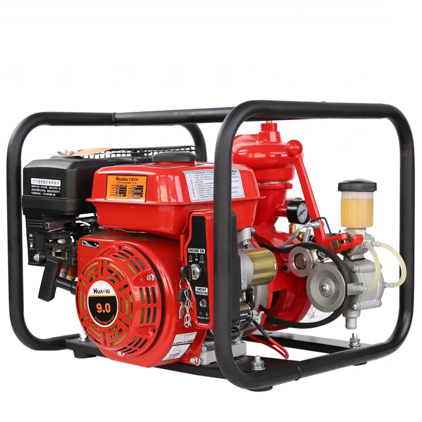 quality safety equipment 9hp portable petrol fire fighting gasoline water pump