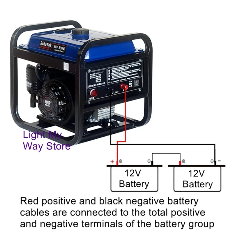 24V gasoline generator 24V DC generator Parking air conditioner gasoline generator 24V battery charger