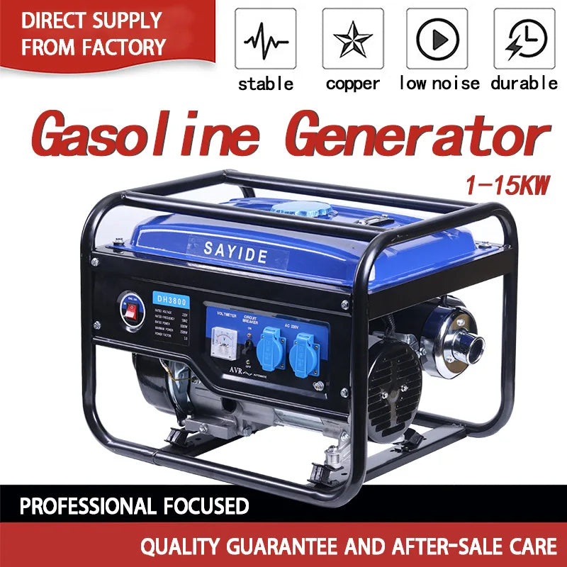 Gasoline generator outdoor household mini portable 3KW/220V electric