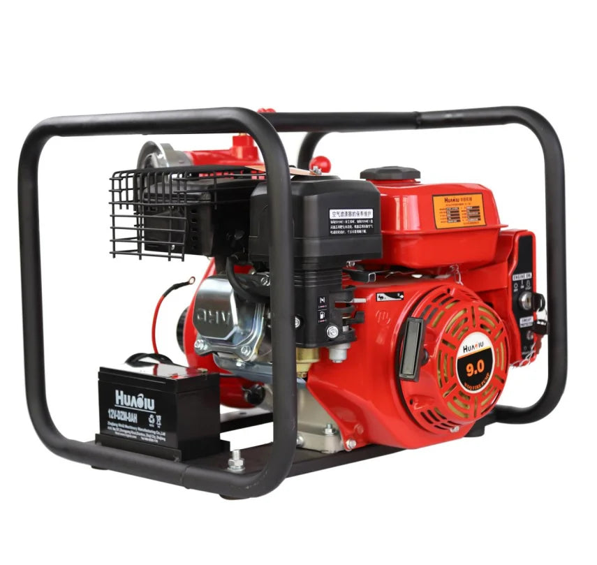 quality safety equipment 9hp portable petrol fire fighting gasoline water pump