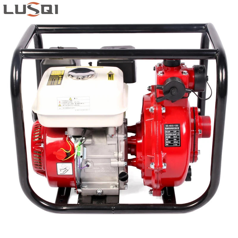 LUSQI Gasoline Engine Water Pump 170F high pressure 7.0/HP single cylinder 210cc 3.6L 15W-40 water pump gasoline 2 inch