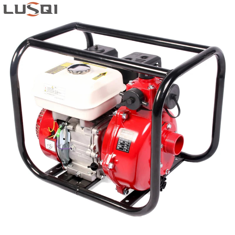 LUSQI Gasoline Engine Water Pump 170F high pressure 7.0/HP single cylinder 210cc 3.6L 15W-40 water pump gasoline 2 inch