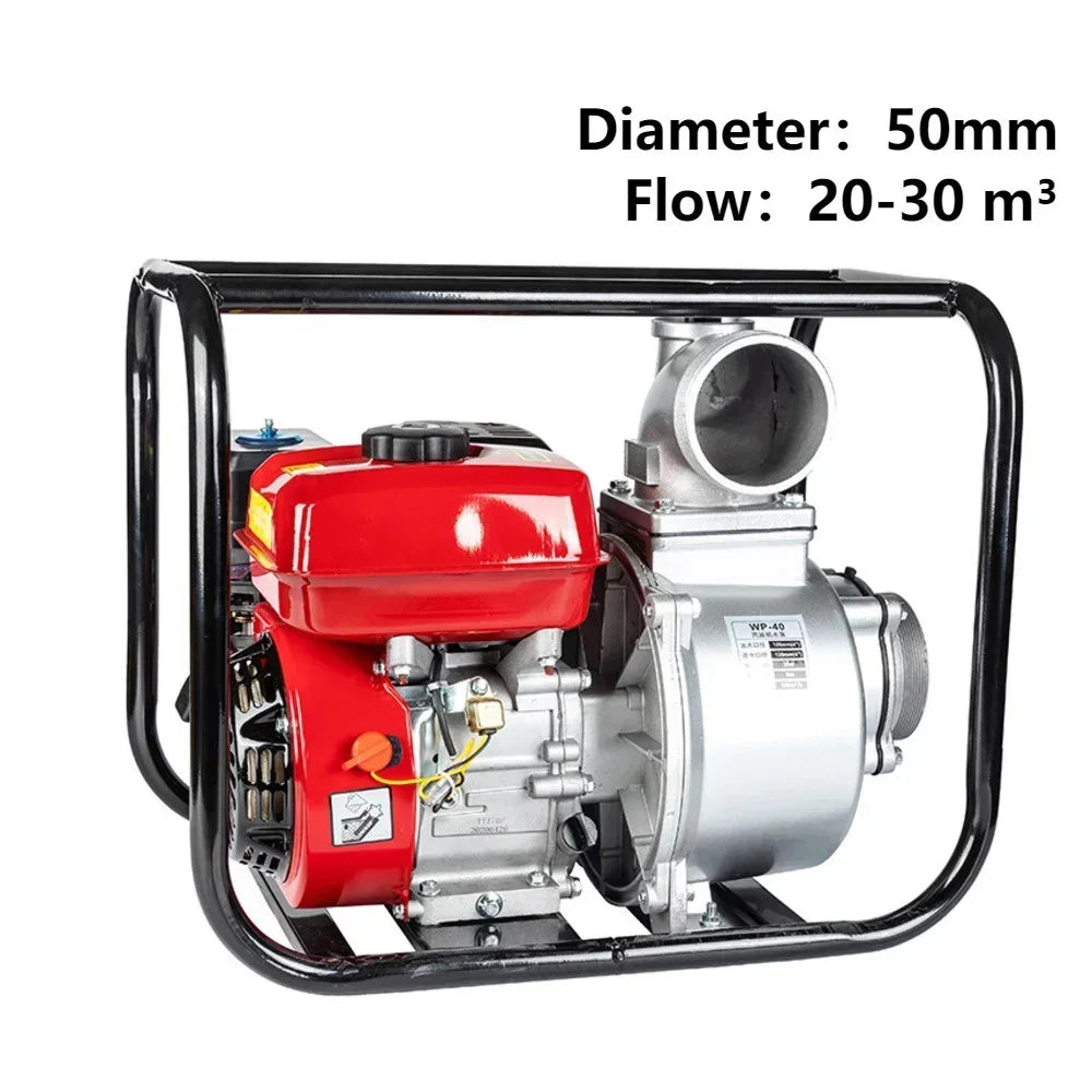 5.5kw 50mm 20-30m³ 3.5L Agricultural Irrigation High Lift Gasoline Engine Water Pump Self-priming Pump Diesel Water Pump