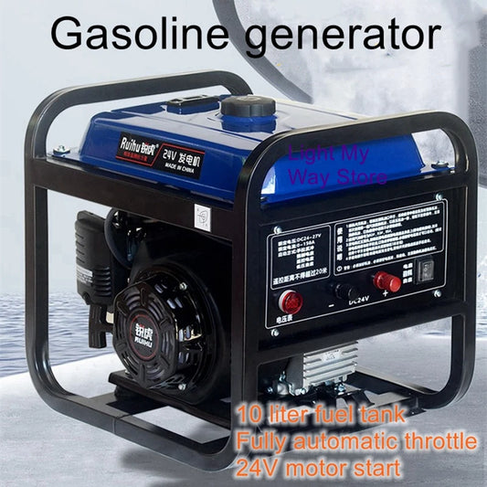 24V gasoline generator 24V DC generator Parking air conditioner gasoline generator 24V battery charger