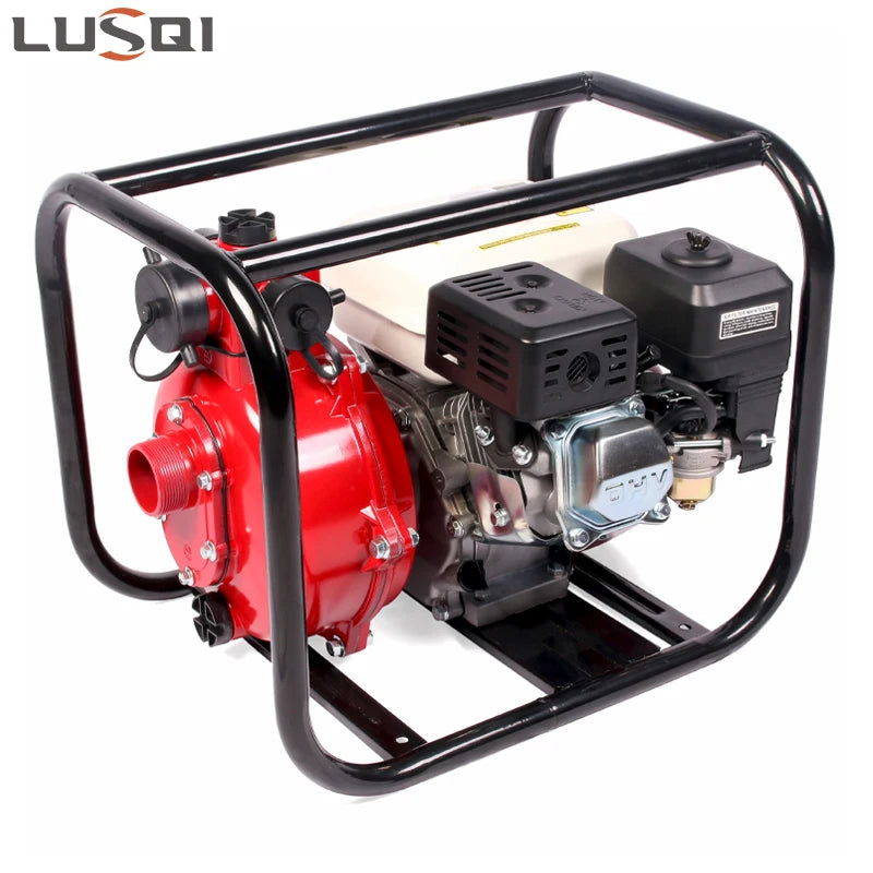 LUSQI Gasoline Engine Water Pump 170F high pressure 7.0/HP single cylinder 210cc 3.6L 15W-40 water pump gasoline 2 inch