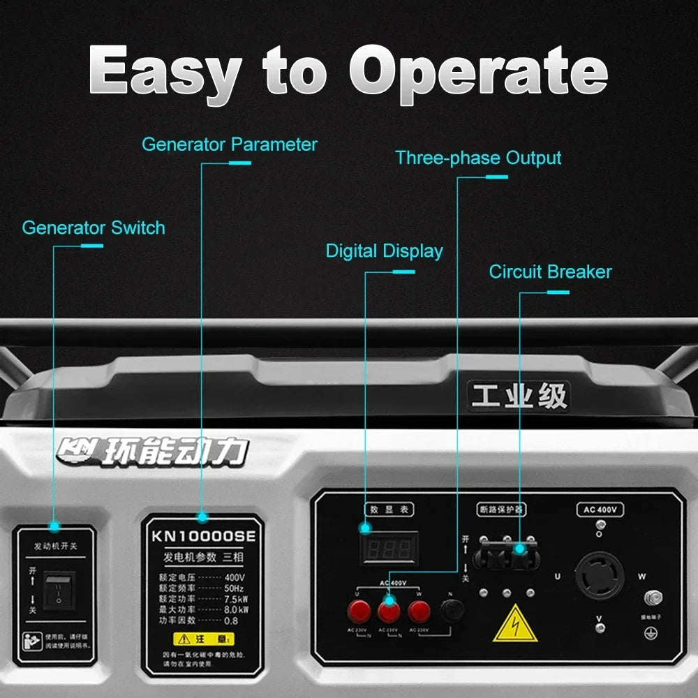 5-10kw Petrol 220V Price Generator 5,5 KW For Home / 1 Pcs 10000W Electric 5kW Light 7.5kVA Gasoline Generators